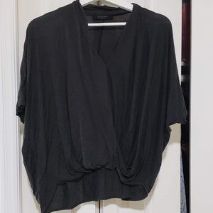 All Saints faux wrap top